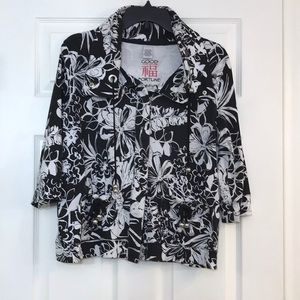 Good Fortune Black/white Jacket-Size M